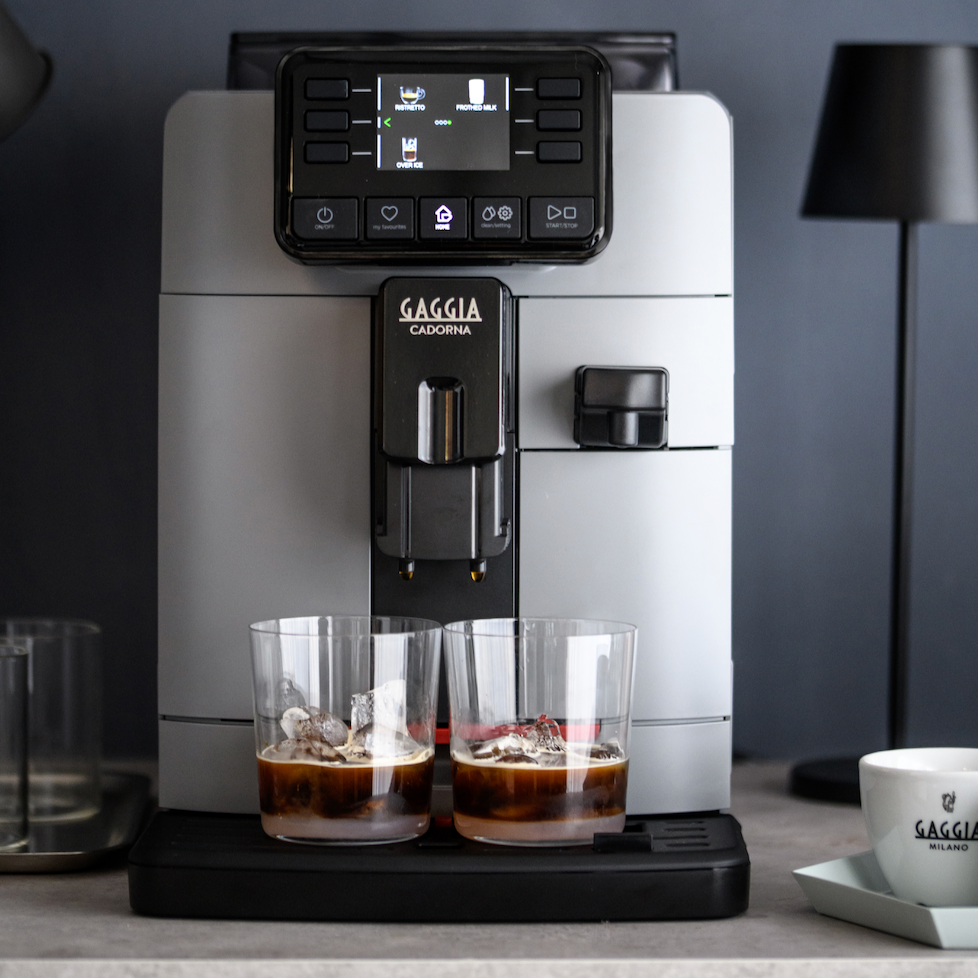 Gaggia Cadorna Prestige Over Ice Kaffeevollautomat Moonlight Grey, Doppeltassenfunktion
