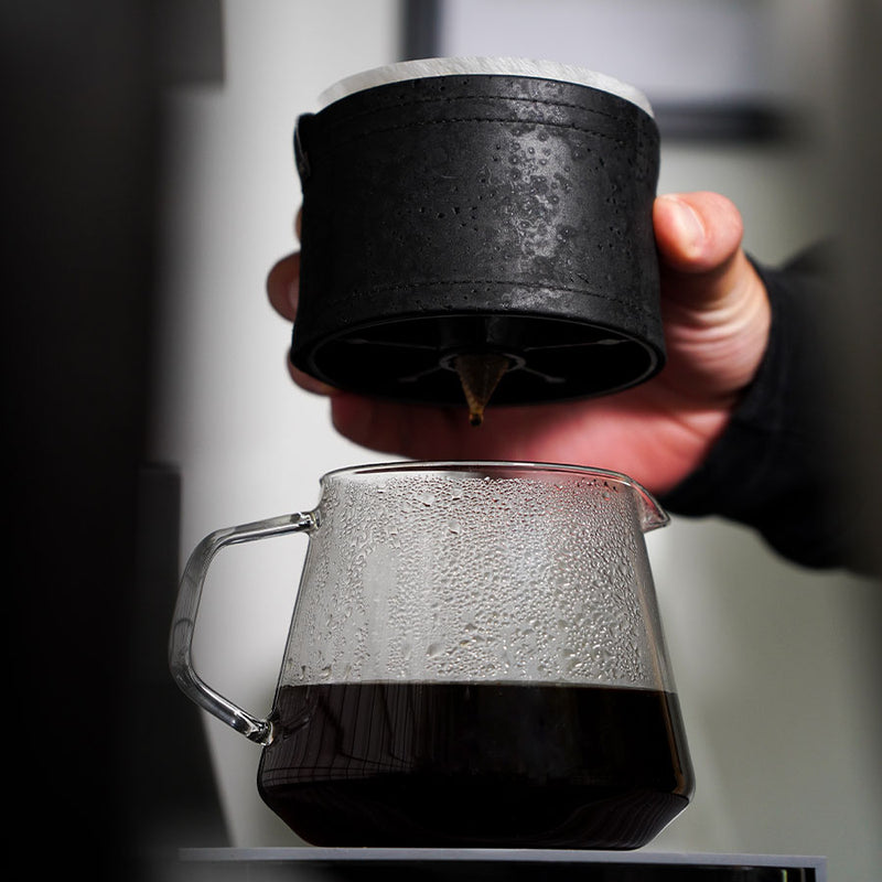 Graycano Cork Sleeve Pro Volcano mit Graycano Dripper und Pourcano Server