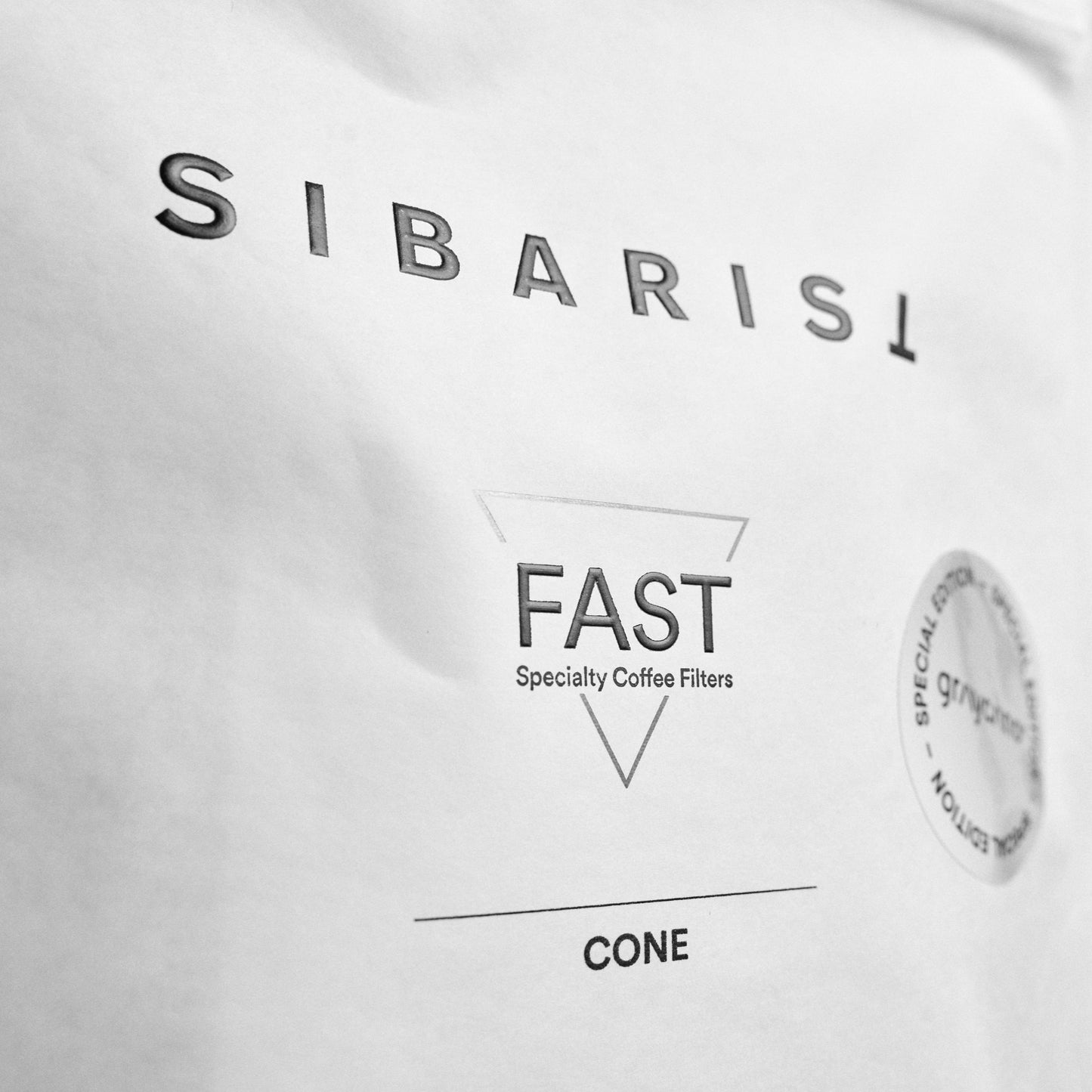 Sibarist FAST Graycano Papierfilter, Verpackungsbild
