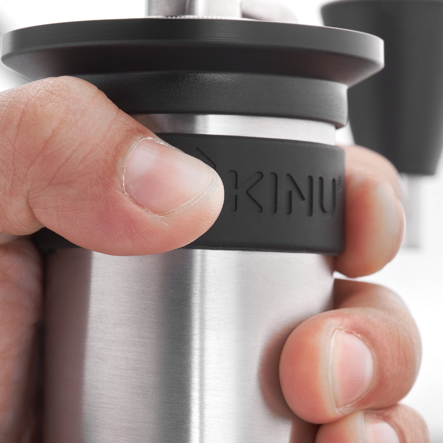 Kinu M47 Phoenix Kaffeemühle Silikongriff