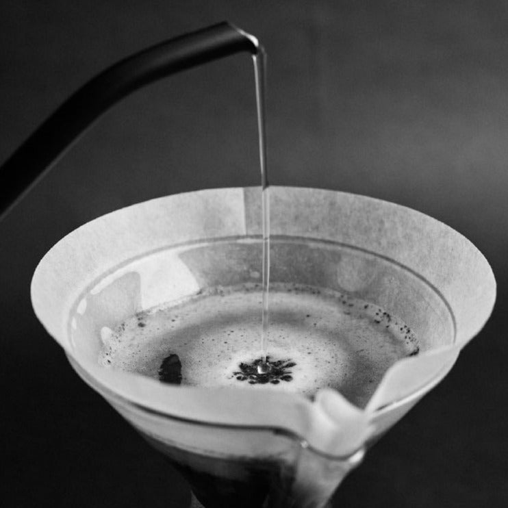 Wasseraufguss mit dem Sibarist Fast Cone XL in der Chemex