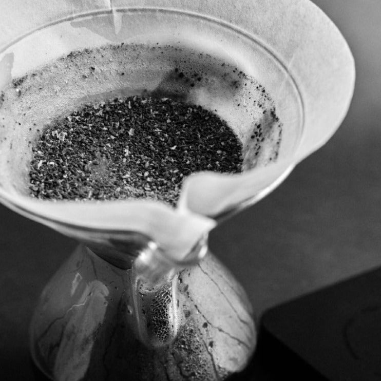 Kaffeesatz im Sibarist Fast Cone Filter XL