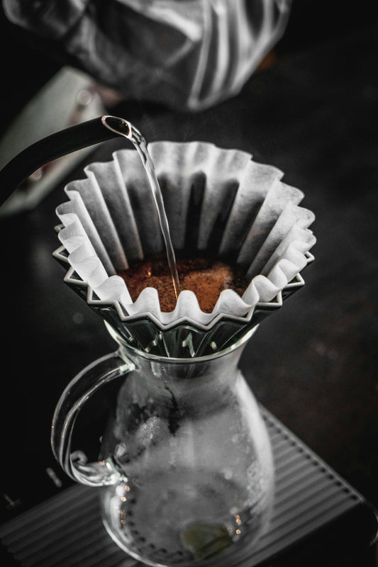 Kaffeezubereitung mit Origami Dripper
