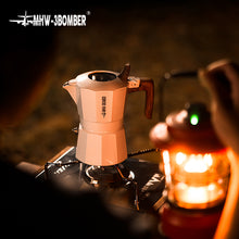 Laden Sie das Bild in den Galerie-Viewer, MHW-3BOMBER Double Valve Moka Pot Espressokocher 100 ml Camping