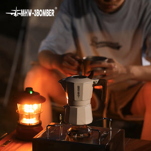 MHW-3BOMBER Double Valve Moka Pot Espressokocher 100 ml