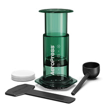 Load image into Gallery viewer, AeroPress Clear Kaffeebereiter Clear Green, Lieferumfang