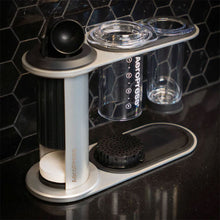 Laden Sie das Bild in den Galerie-Viewer, AeroPress Stainless Steel Organizer für AeroPress Premium, Clear und Original; mit AeroPress Clear
