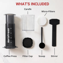 Laden Sie das Bild in den Galerie-Viewer, AeroPress Coffee Maker XL Kaffeebereiter Lieferumfang
