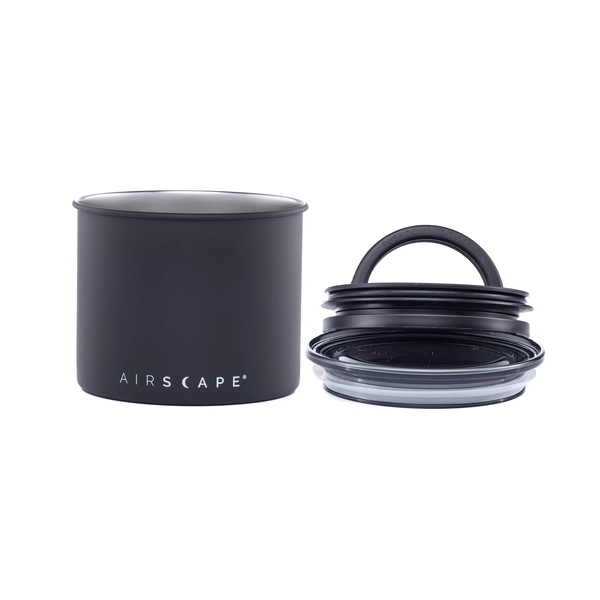 Airscape Edelstahl-Aufbewahrungsdose für Kaffee 250g Schwarz