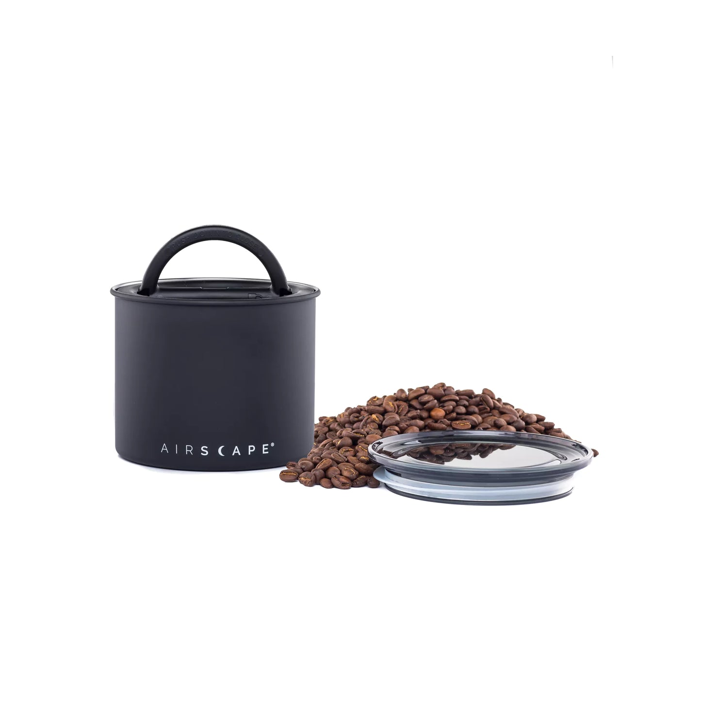 Airscape Edelstahl-Aufbewahrungsdose für Kaffee 250g Schwarz
