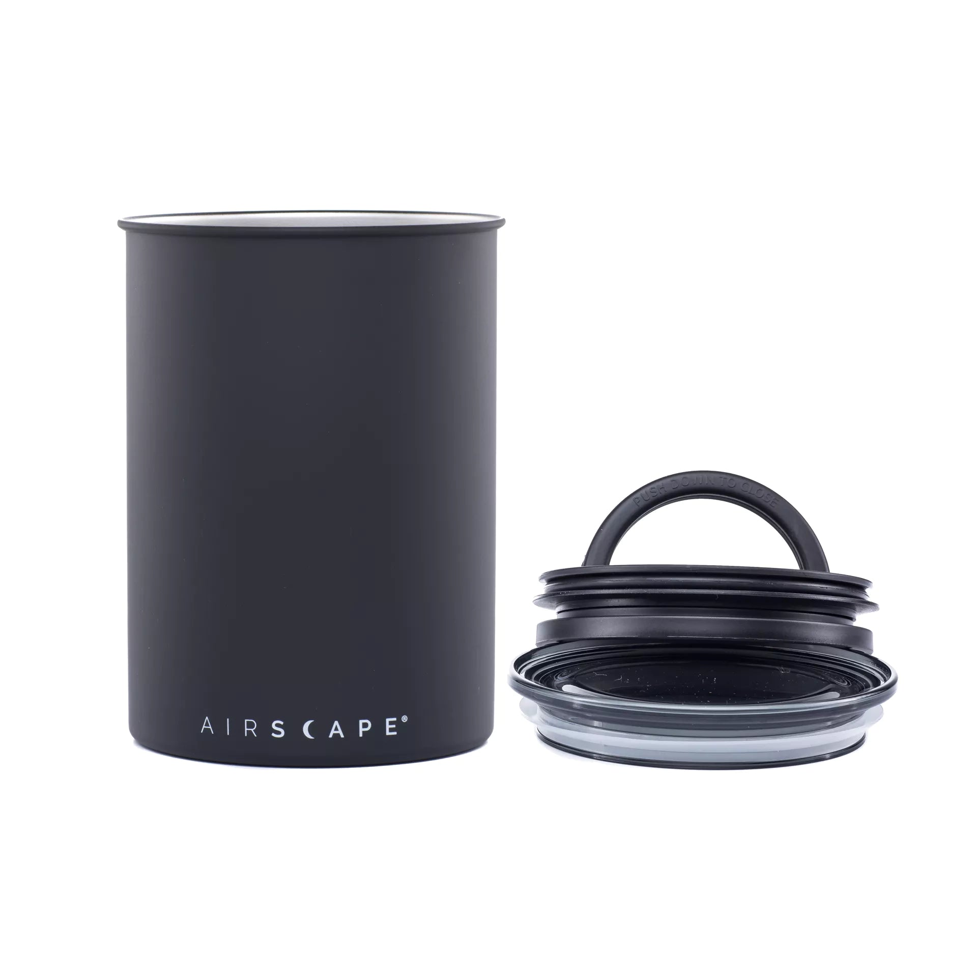 Airscape Edelstahl-Aufbewahrungsdose für Kaffee 500g Schwarz
