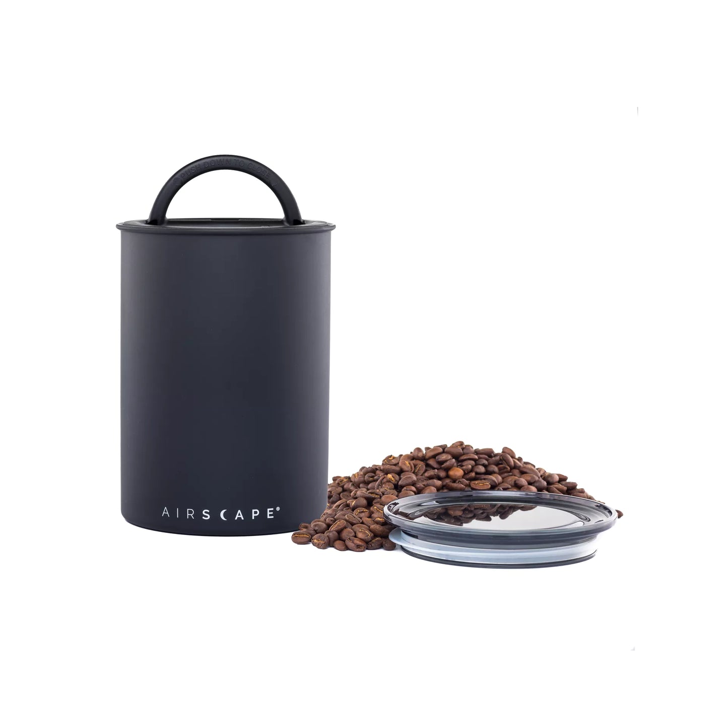 Airscape Edelstahl-Aufbewahrungsdose für Kaffee 500g Schwarz