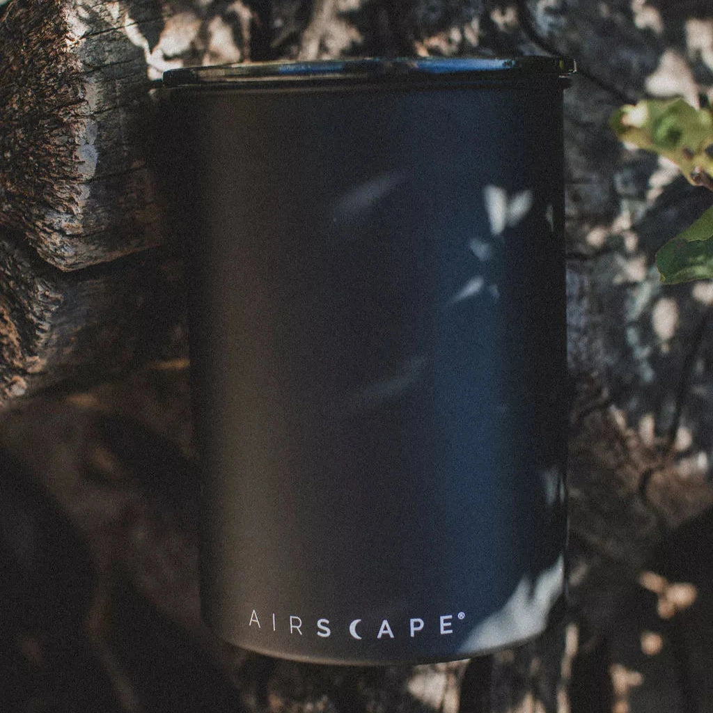 Airscape Edelstahl-Aufbewahrungsdose für Kaffee 500g Schwarz