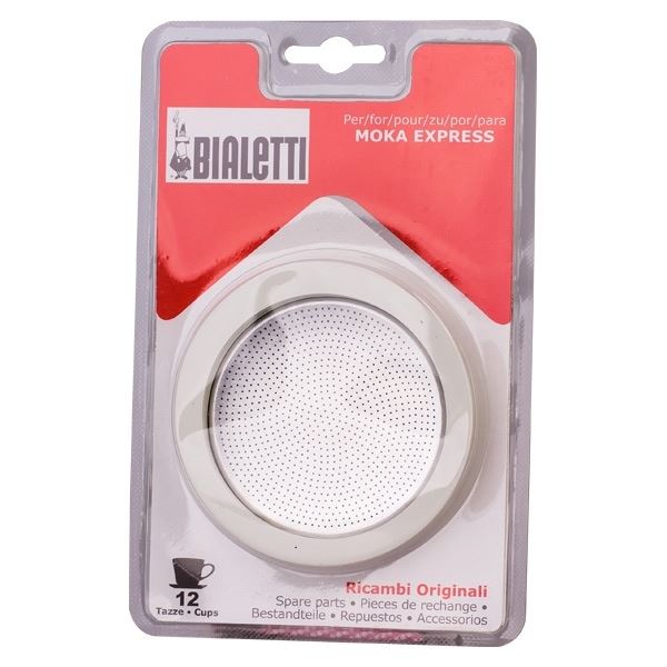 Bialetti Dichtung & Filtersieb Set – Original Ersatzteile für Aluminium Espressokocher