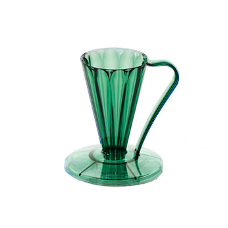 CAFEC Handfilter Flower Dripper Deep 27 - Made in Japan Clear Dark Green