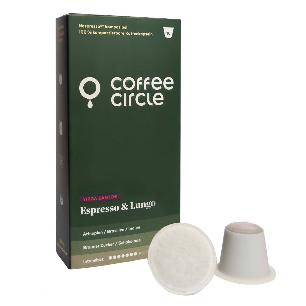 Coffee Circle Kaffeekapseln Espresso & Lungo, Yirga Santos