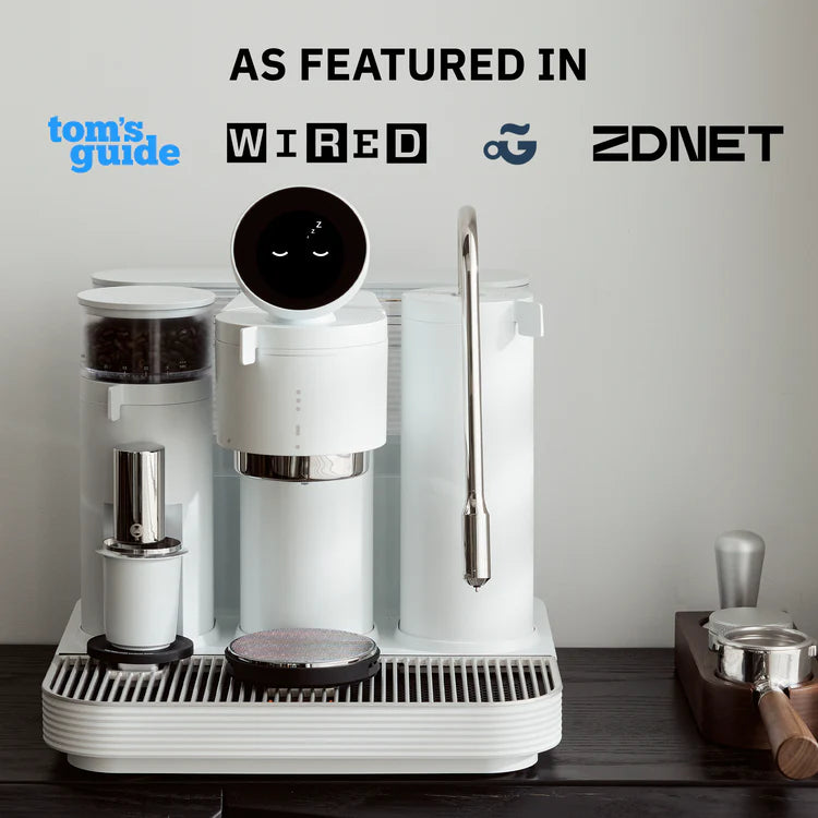Timemore Meraki espresso machine with integrated grinder and scale