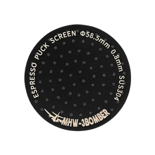 MHW-3BOMBER Espresso Puck Screen 58,5 mm Titan Frontansicht
