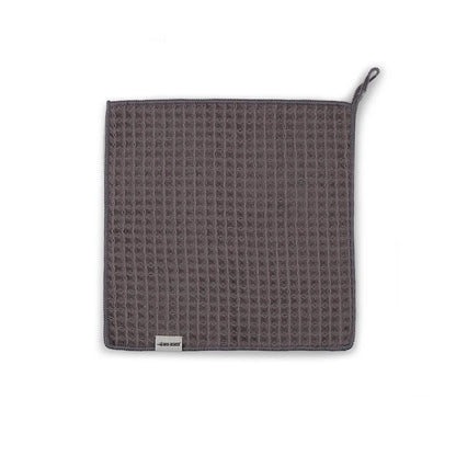 MHW-3BOMBER Waffle towel Barista Mikrofasertuch 30x30 cm dunkelgrau Frontansicht