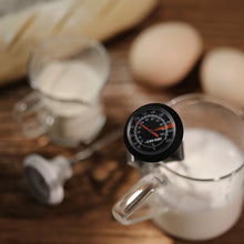 Laden Sie das Bild in den Galerie-Viewer, MHW-3BOMBER Zeigerthermometer schwarz in Karaffe mit Milch