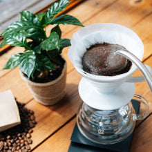 Hario V60 Coffee Dripper Filter aus Porzellan Gr. 02, weiß