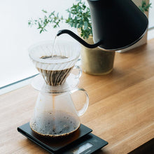 Laden Sie das Bild in den Galerie-Viewer, Hario V60 Kaffee-Set Glass Brewing Kit - 4-tlg.