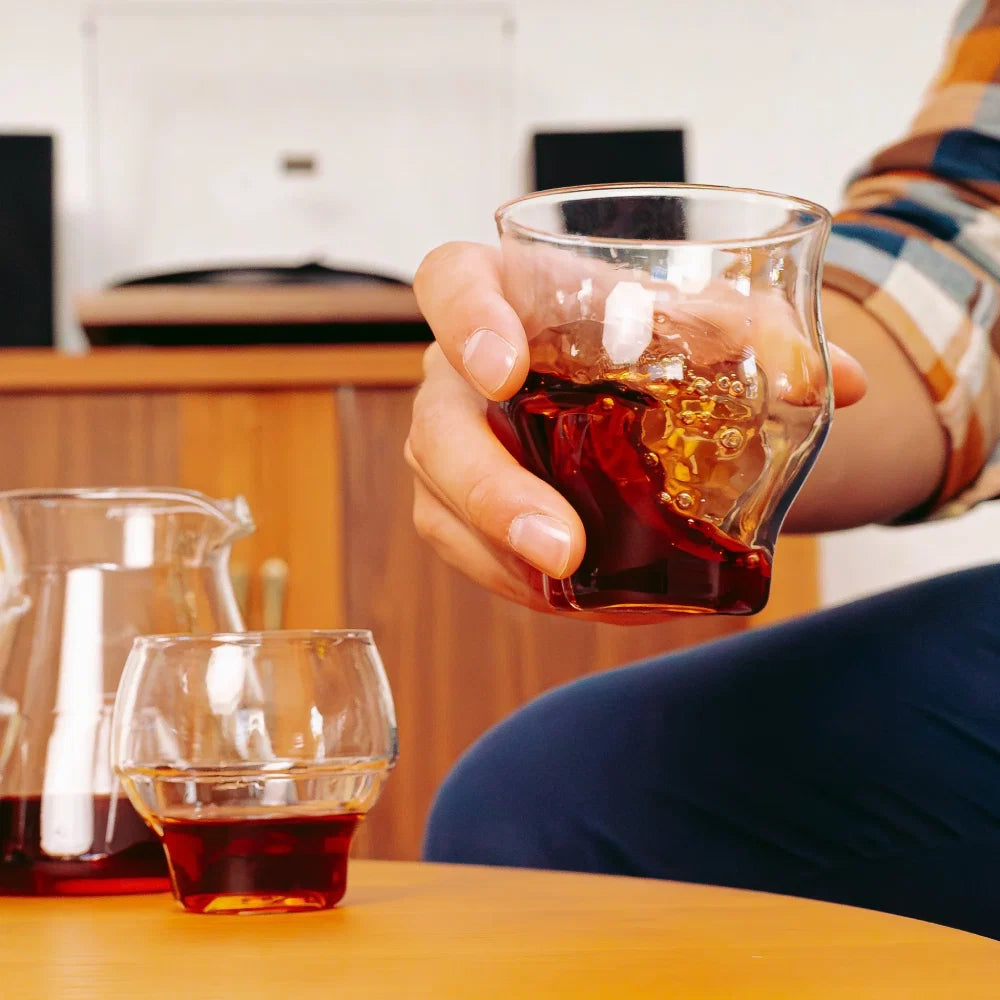 Icosa Alto Coffee Glass beim Specialty Coffee Tasting