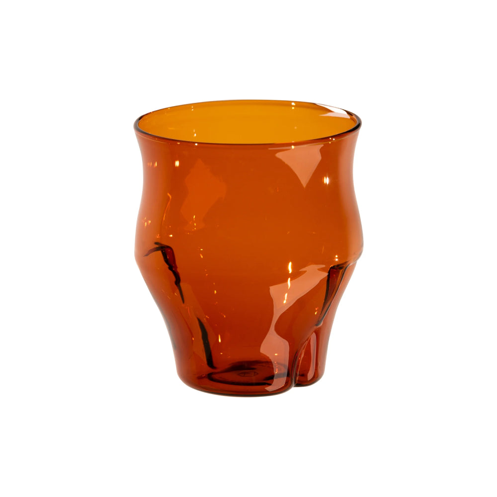 Icosa Alto Coffee Glass 330 ml in Amber freigestellt