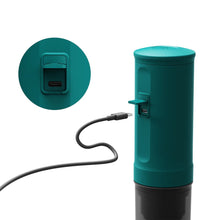 Laden Sie das Bild in den Galerie-Viewer, OutIn Nano tragbare elektrische Espressomaschine für unterwegs Outin Teal, USB-C Anschluss zum Aufladen