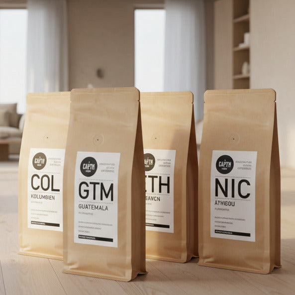 Probierpaket Filterkaffee mild vs. stark 4x 250g - 4 Kaffeesorten, gemischt