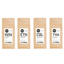 Probierpaket Filterkaffee stark 4x 250g - 4 Kaffeesorten, gemischt