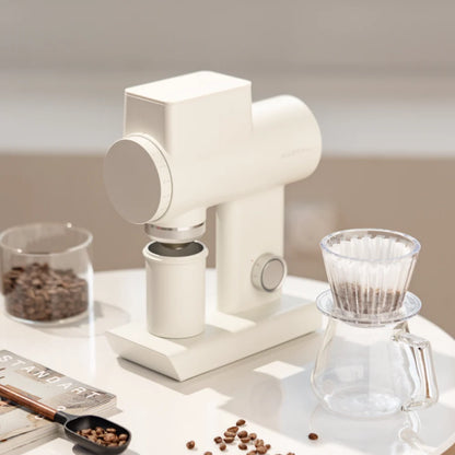 Timemore Sculptor 064S Gen 2 in Weiß mit frontseitigem Drehzahlregler