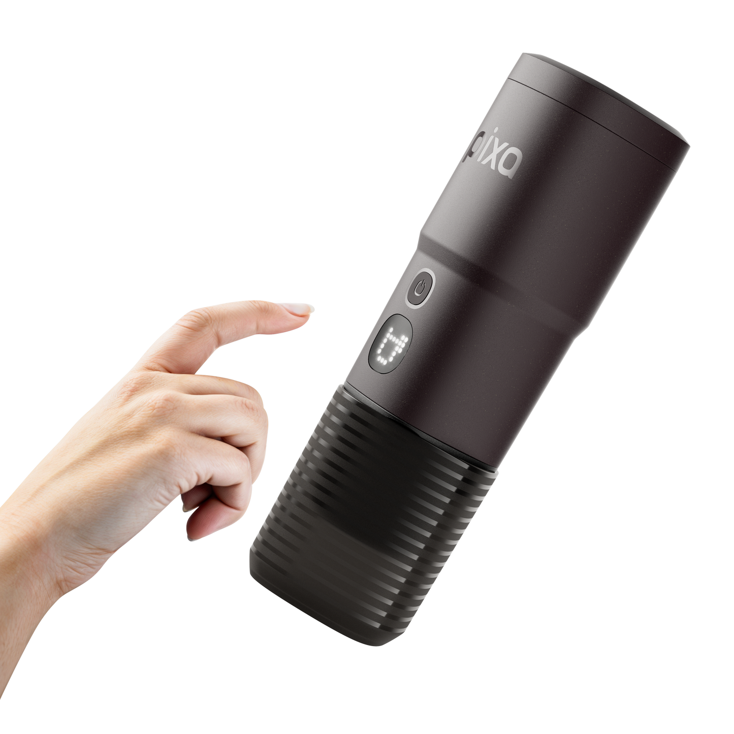 Wacaco Pixapresso tragbare elektrische Espressomaschine für unterwegs Dark Burgundy