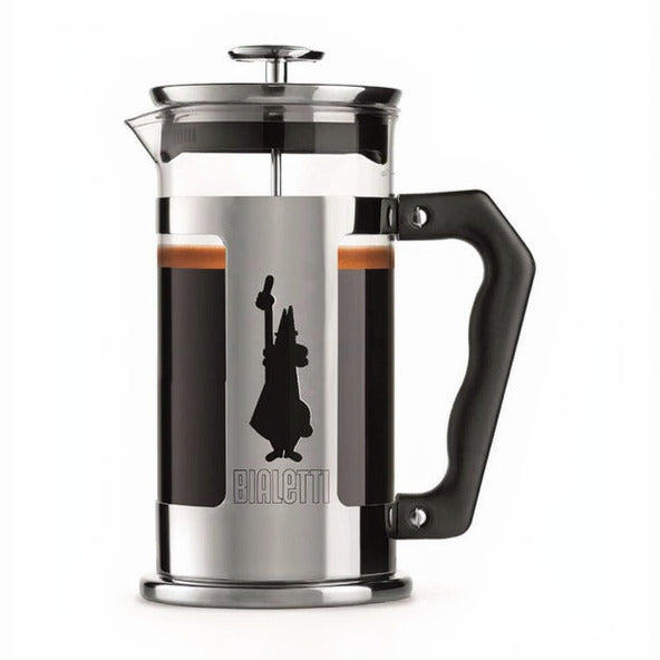 Bialetti Preziosa French Press Verpackung aus Edelstahl und Glas