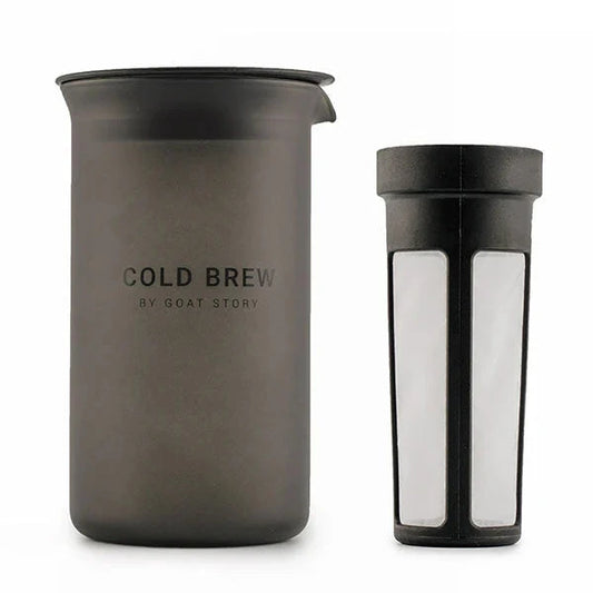 GOAT STORY Cold Brewer Set mit Glasgefäß und feinmaschigem Edelstahlfilter