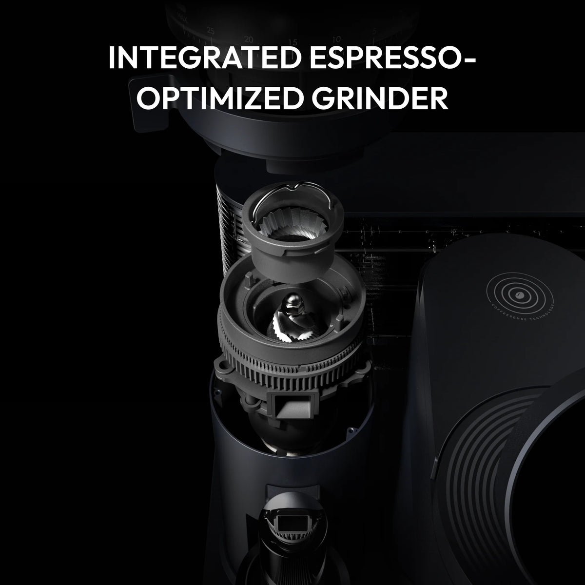 Integriertes Espressomahlwerk der Meraki Gen 2 Espressomaschine