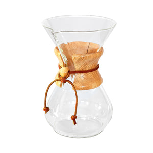 Chemex Kaffeekaraffe aus Glas für 6 Tassen