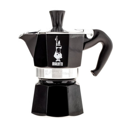 Bialetti Moka Express Espressokocher 1 Tasse, 50 ml, Schwarz