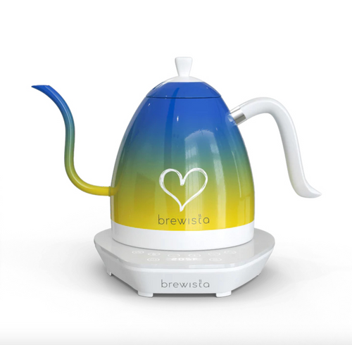 Brewista Wasserkocher Artisan Gooseneck, 1 l - Candy Blue for Ukraine Fundraising
