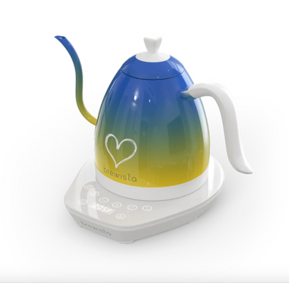Brewista Wasserkocher Artisan Gooseneck, 1 l - Candy Blue for Ukraine Fundraising