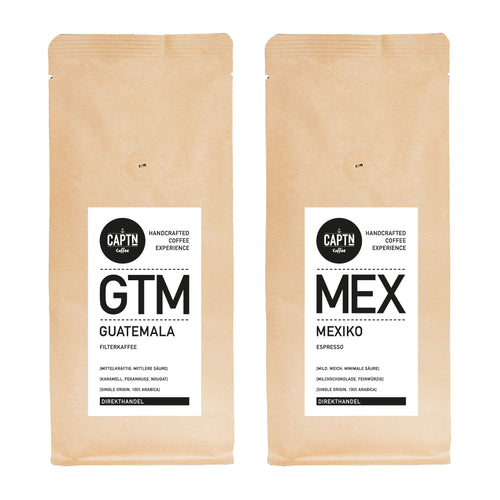 Probierpaket Kaffee & Espresso 2x 250g Kaffeebeutel