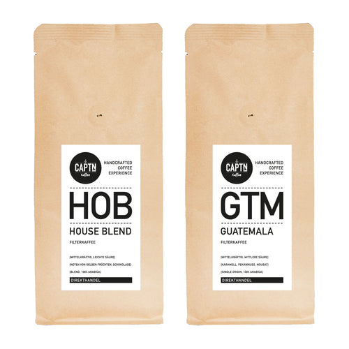 Probierpaket Filterkaffee 2x 250g Kaffeebeutel