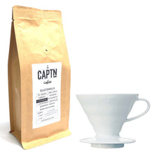 Hario V60 Dripper und Kaffee im Set Erfolg 