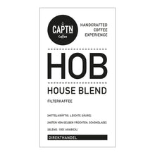 Laden Sie das Bild in den Galerie-Viewer, HOUSE BLEND Kaffee Etikett