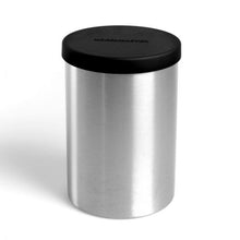 Moccamaster Kaffeedose aus Edelstahl mit schwarzem Deckel