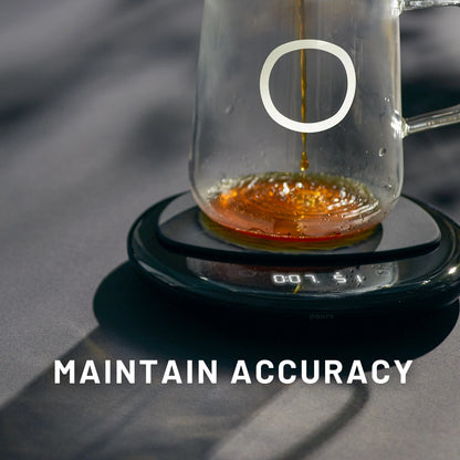 Kaffeezubereitung mit der Pourx Oura Waage mit Pourx Oura Heat Resistant Pad