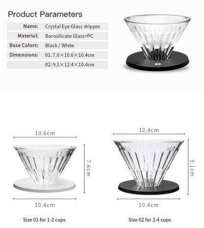 Timemore Crystal Eye Coffee Dripper Größe 02